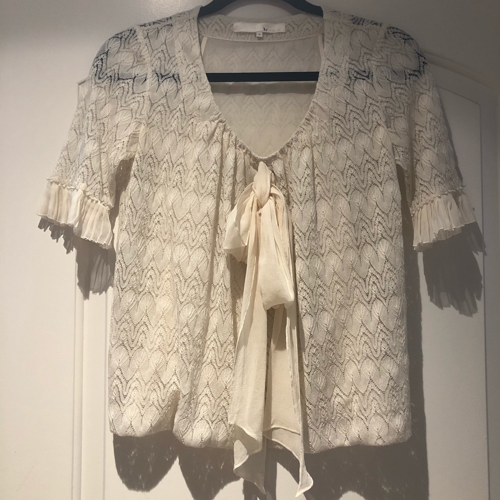 *SOLD* Phillip alum 3.1 cream sweet lace top - Picture 1 of 7